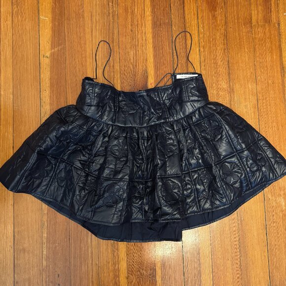 Cecilie Bahnsen Selena Top in Quilted Navy Size 40/US 8 - Picture 3 of 5